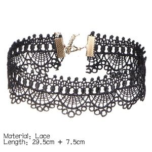 Black Lace Choker Necklace